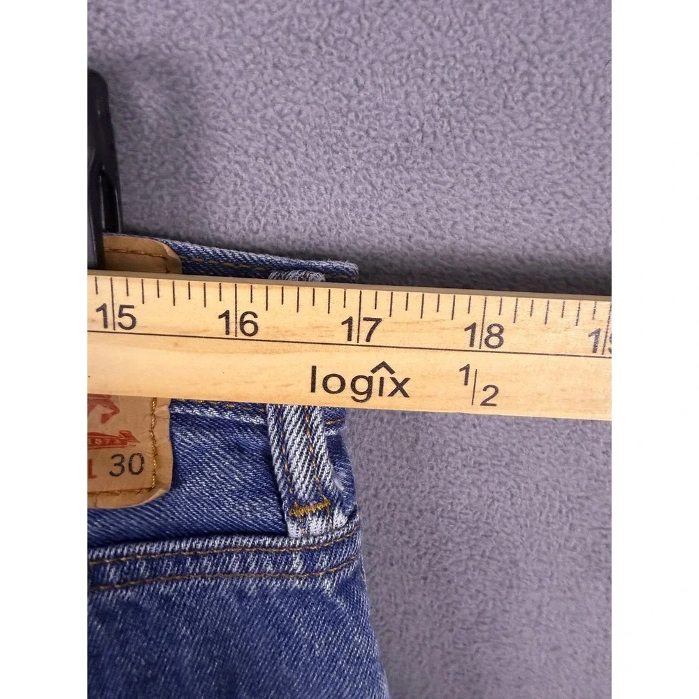 Levis Mens 550 Jeans 36x30 Blue Relaxed Fit Cool Paint Stains Medium Wash‎
